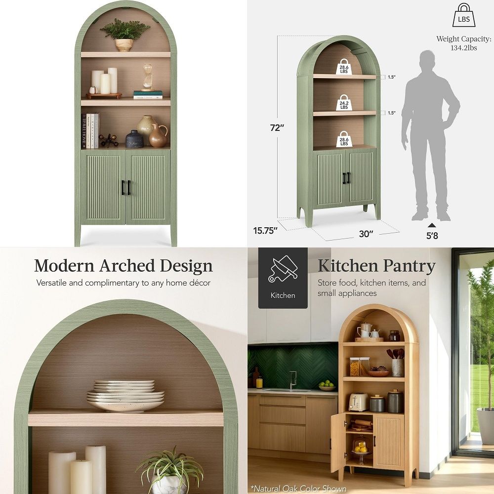 Storage - Armoire de cuisine haute et cintrée