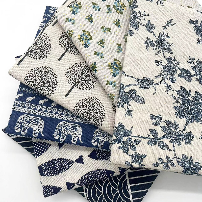 Sofas - Tissu en coton et lin mélangé