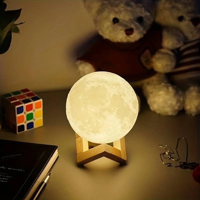 Floating Nightstand With Led Light - Veilleuse de lune de galAct de