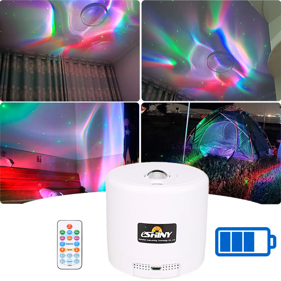 Floating Nightstand With Led Light - SA204 RGB LED Motive Aurora projecteur