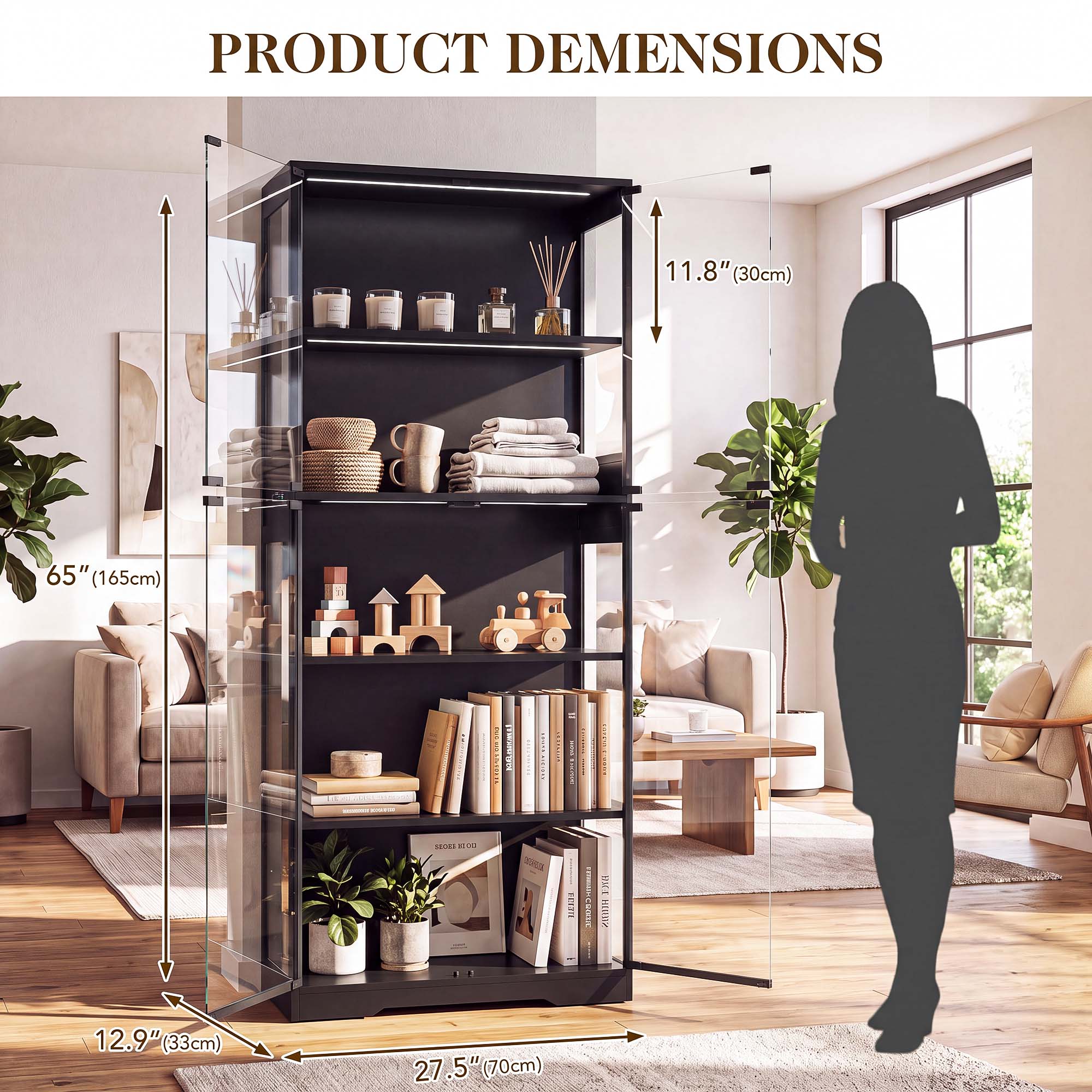 TCGBKAF Vitrine à 5 niveaux av - Bedroom Furniture avis et prix