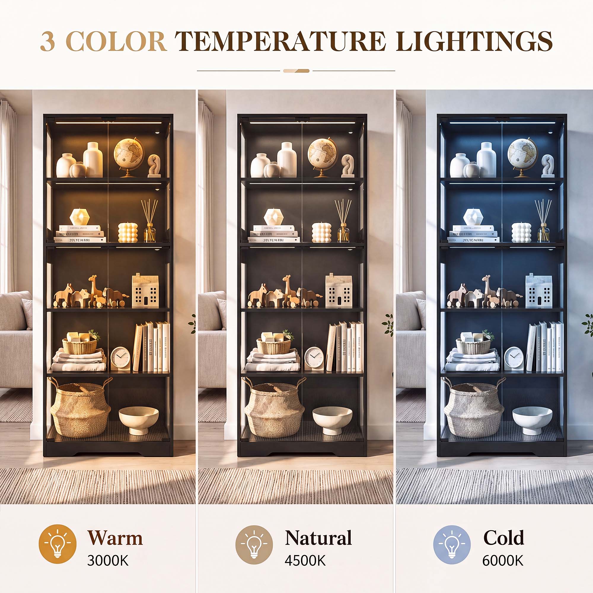 TCGBKAF Vitrine à 5 niveaux av - Bedroom Furniture avis et prix