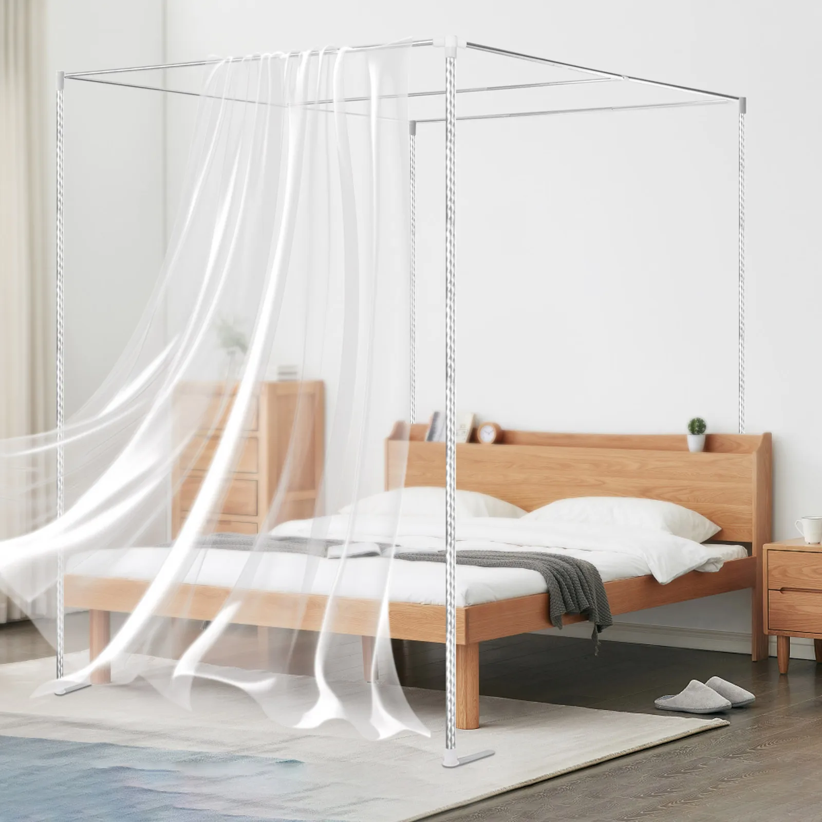 Support de moustiquaire de lit - Canopy Bed Frame Metal Queen avis et prix