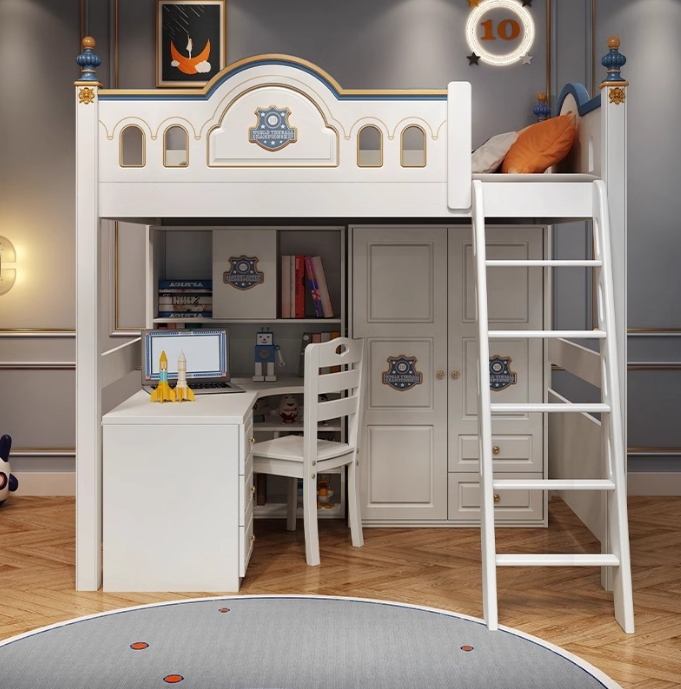 Lit superposé en bois pour cha - Bunk Bed With Stairs And Slide avis et prix