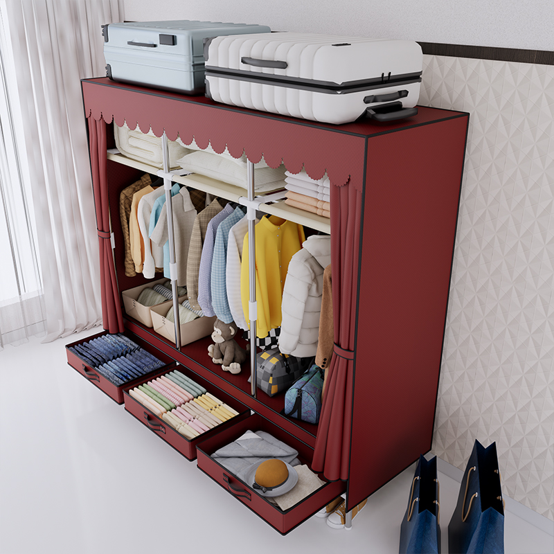Armoire portable pour vêtement - Wardrobe Closet Portable Fabric Cover avis et prix