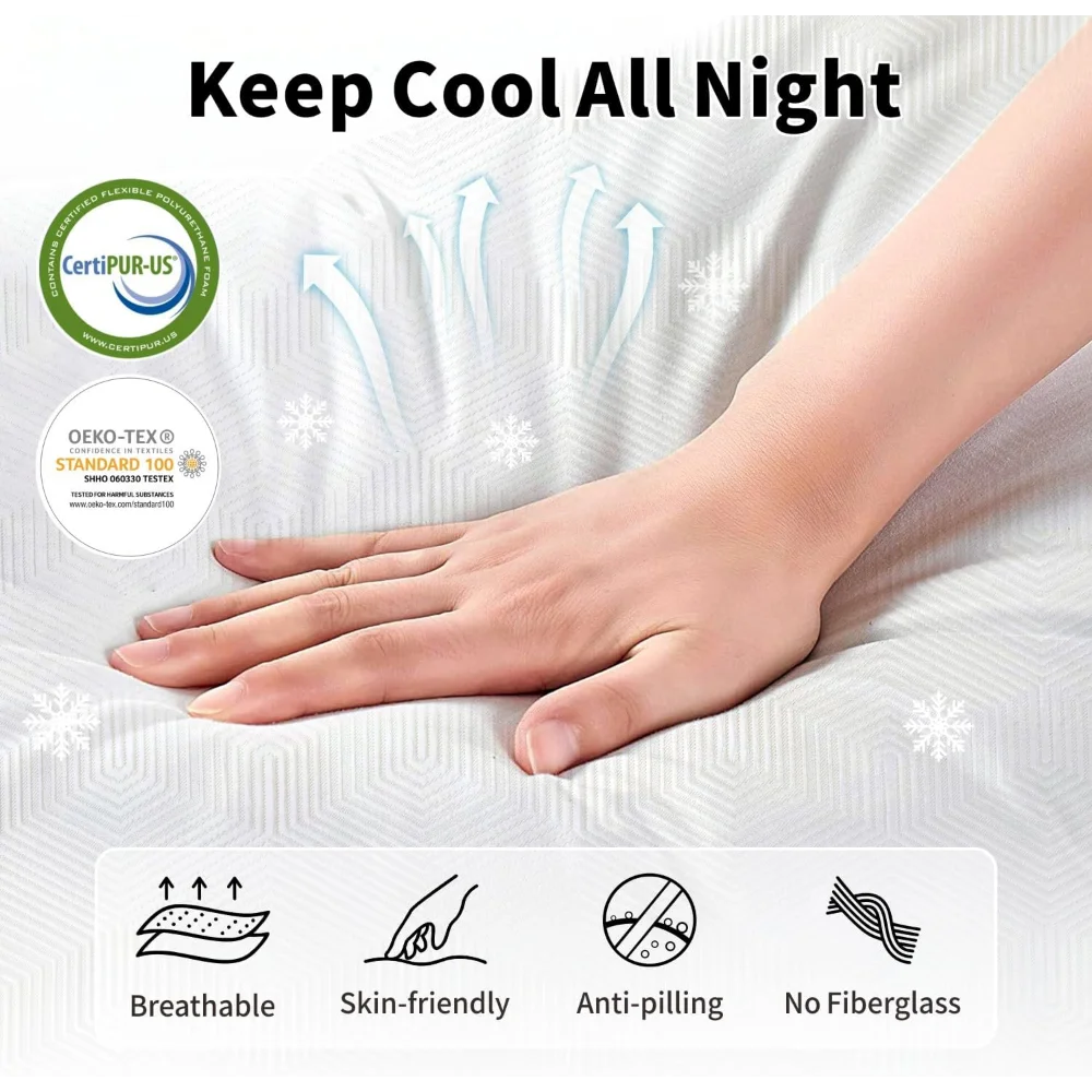 Matelas hybrides dans une boît - Memory Foam Mattress In A Box Queen avis et prix