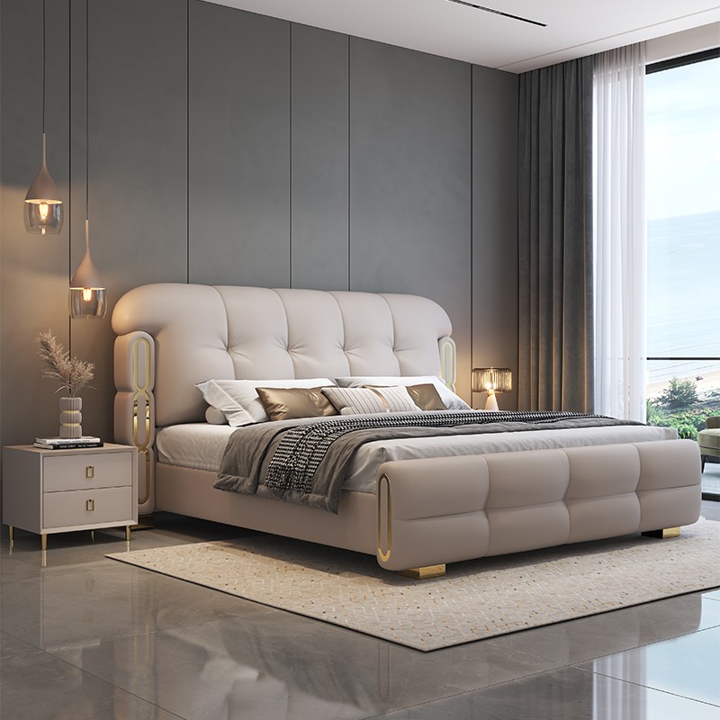 Meubles de chambre à coucher e - King Size Bed Frame With Storage Drawers avis et prix