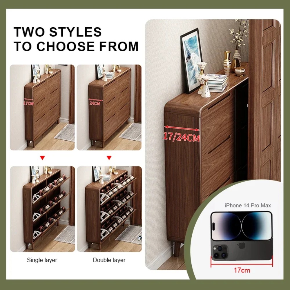 Meuble à chaussures étroit à p - Shoe Rack Cabinet Narrow Entryway avis et prix