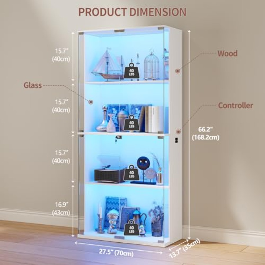 Vitrine en verre 66 pour objet - Storage avis et prix