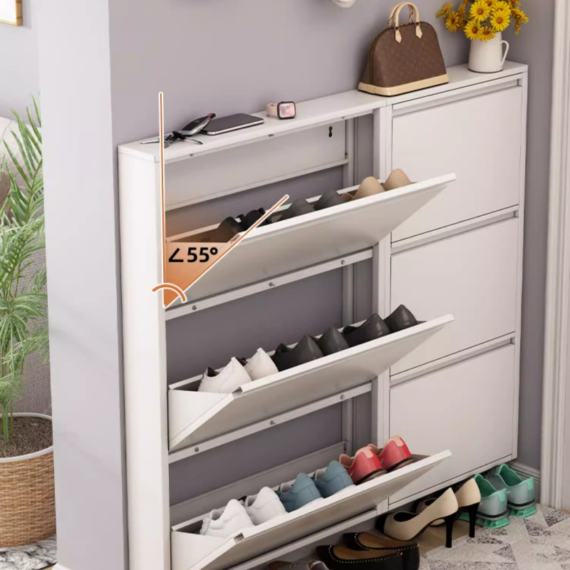 Armoire à chaussures moderne e - Shoe Rack Cabinet Narrow Entryway avis et prix