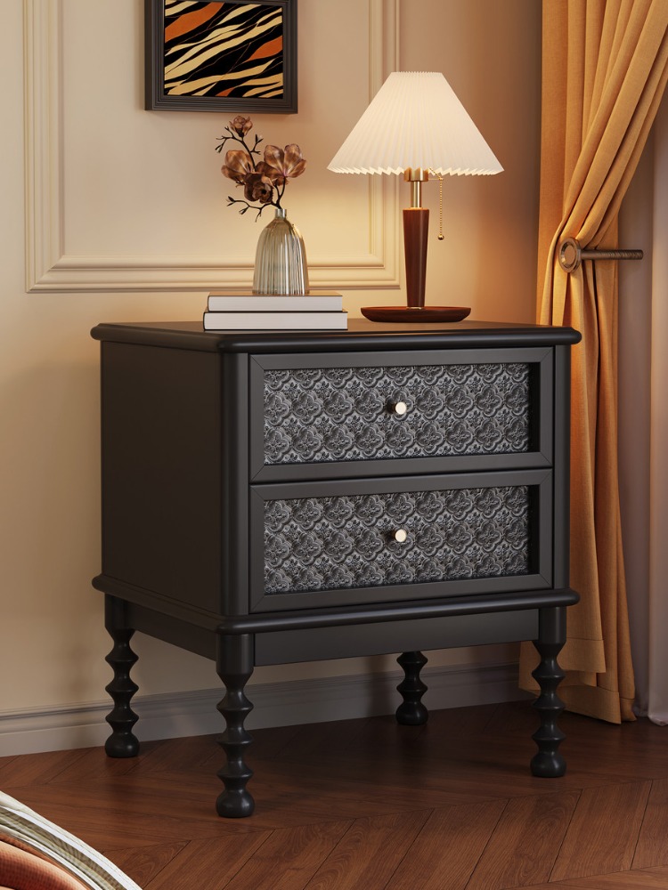 Tables de chevet vintage en ve - Solid Wood Nightstand 2 Drawers avis et prix
