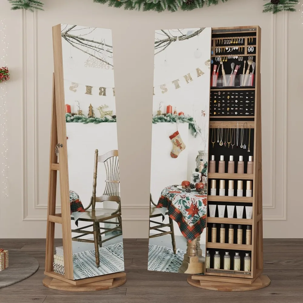 Grand organisateur d'armoire à - Full Length Mirror Jewelry Armoire avis et prix