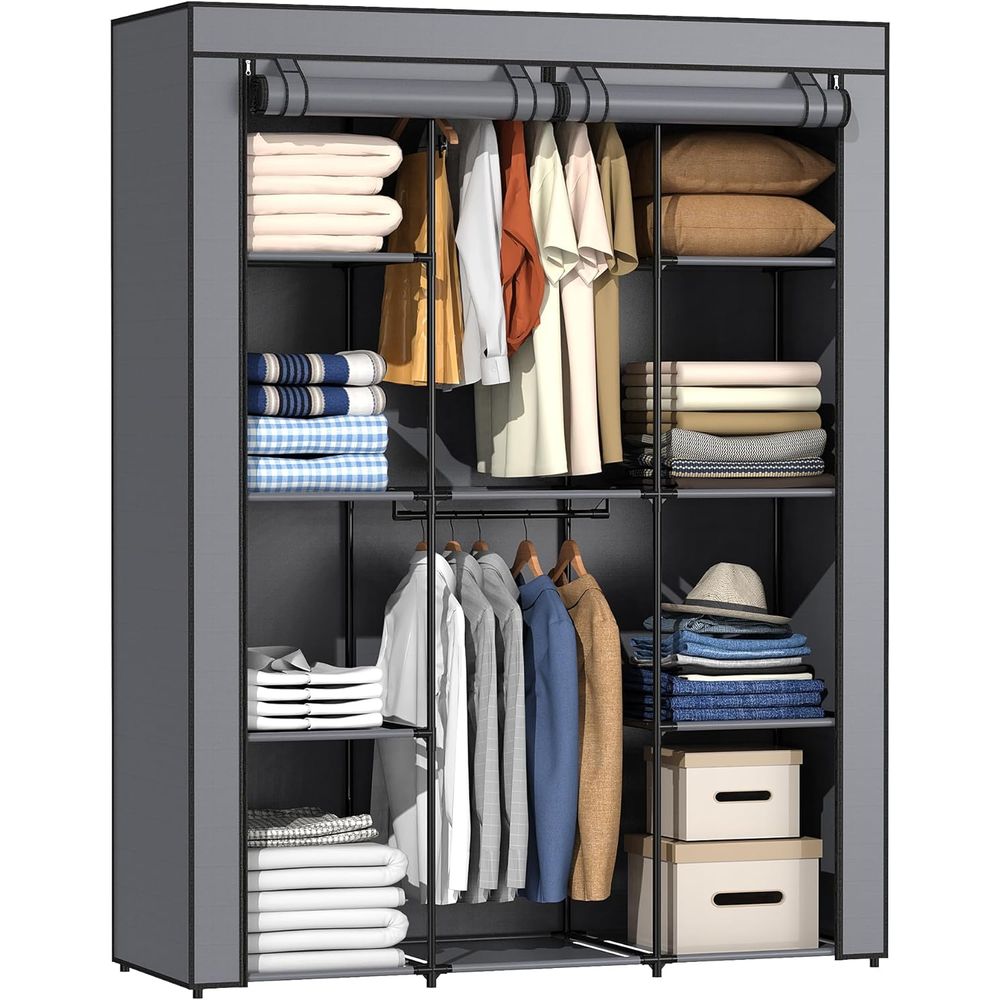 Armoire portable, penderie ave - Wardrobe Closet Portable Fabric Cover avis et prix