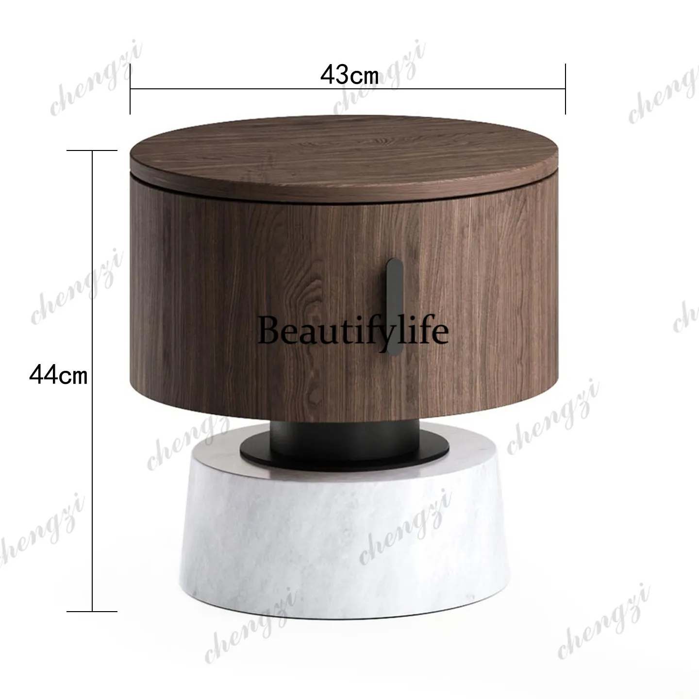 Table de chevet ronde en bois  - Tables avis et prix