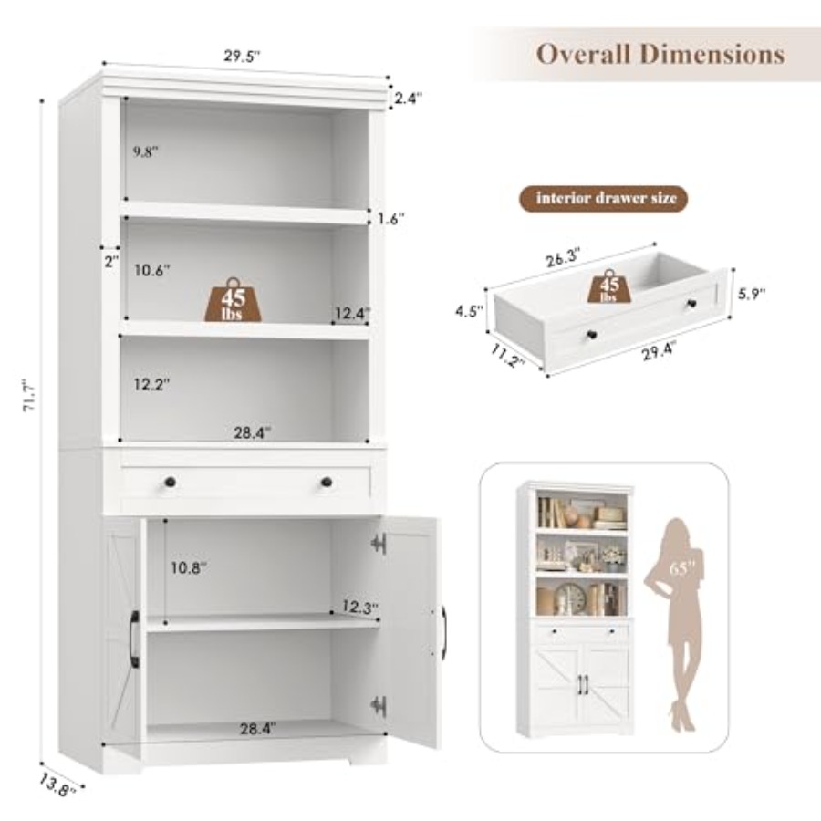 Bibliothèque 72H avec rangemen - Storage avis et prix