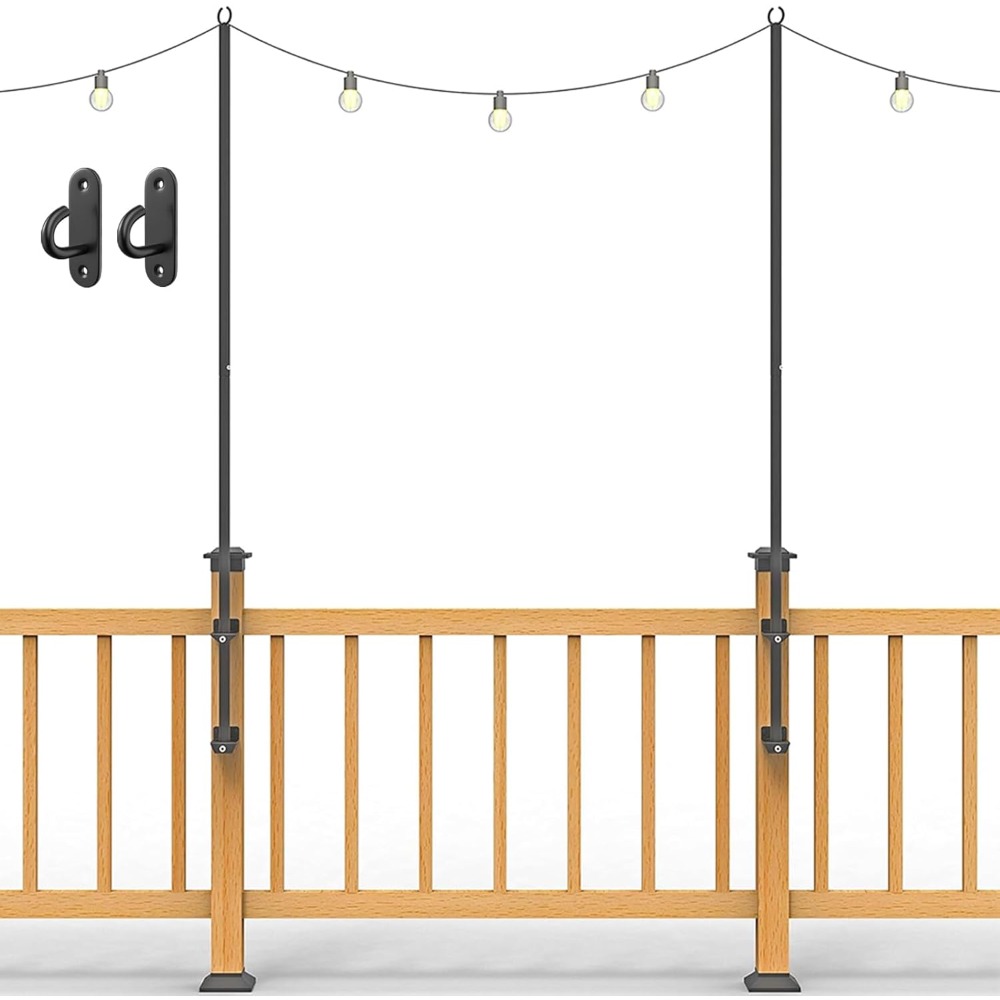 Paquet de 2 poteaux lumineux d - Outdoor Furniture avis et prix