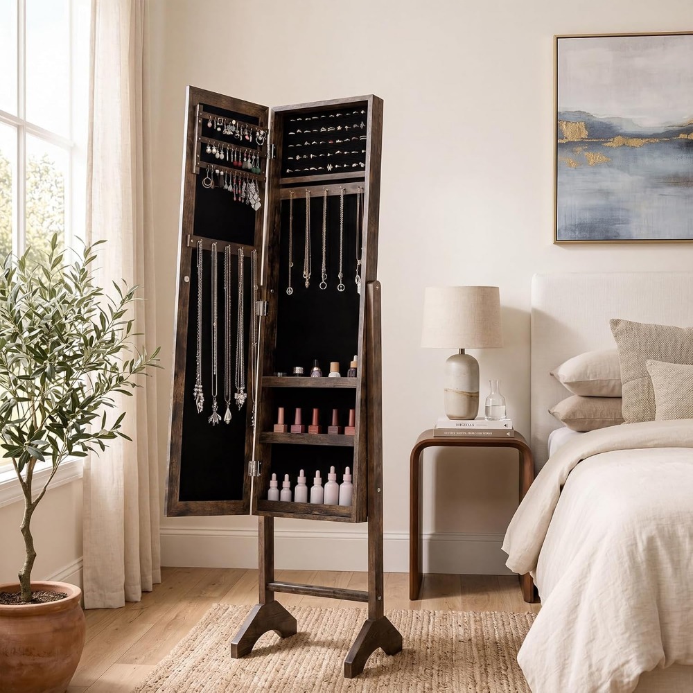 Armoire à bijoux avec miroir p - Full Length Mirror Jewelry Armoire avis et prix