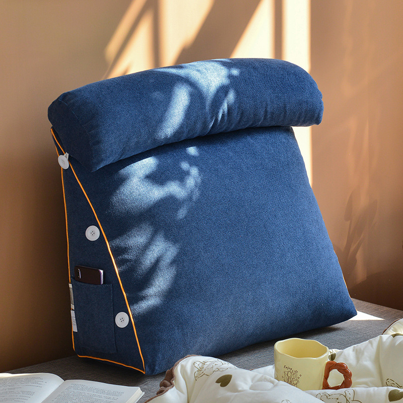 Coussin de tête de lit triangu - Headboard Cushion Backrest Tatami avis et prix