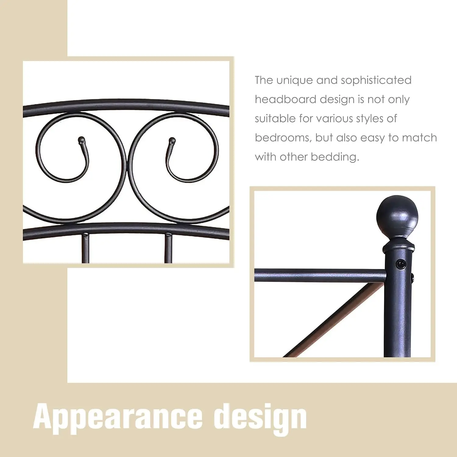Cadre de lit à baldaquin Queen - Canopy Bed Frame Metal Queen avis et prix