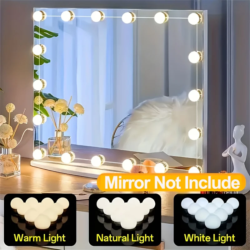 Kit d'éclairage de miroir de v - Dressing Table Vanity With Lighted Mirror avis et prix