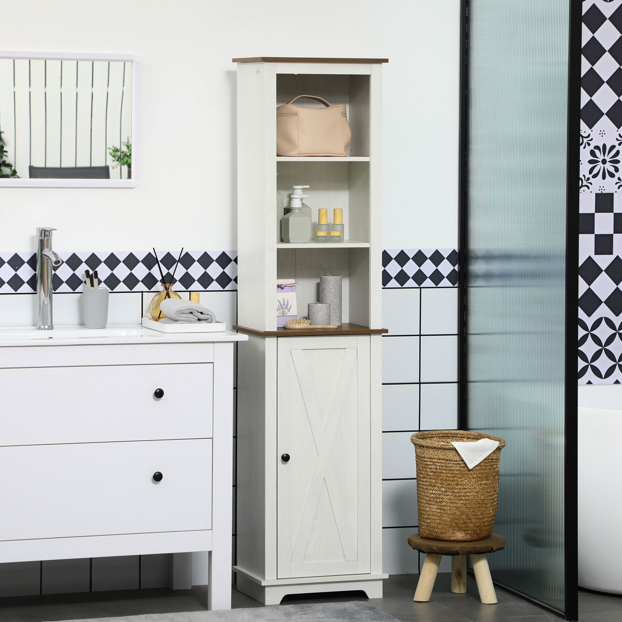 Armoire de salle de bain style - Storage avis et prix