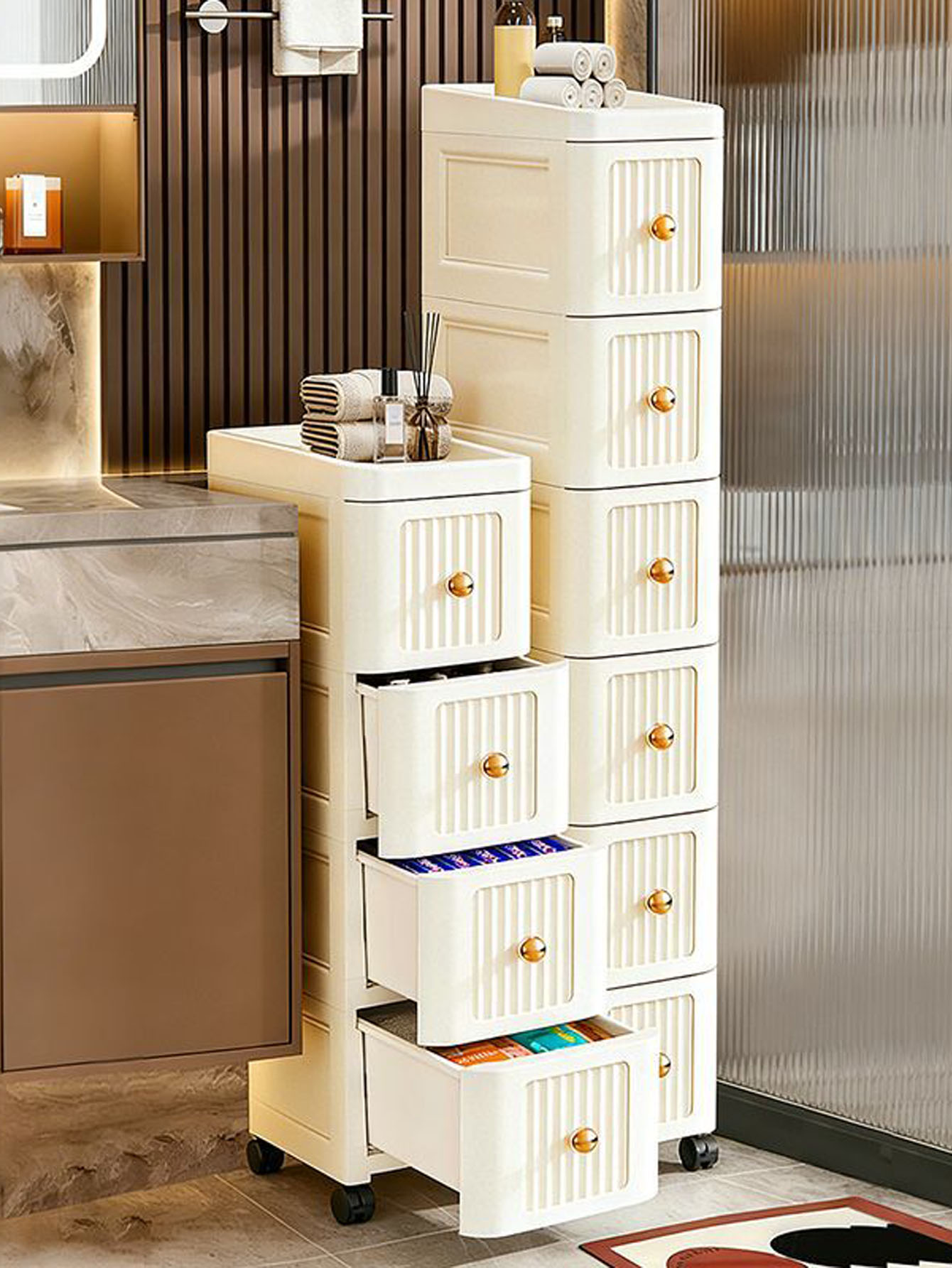 Armoire de rangement à espaces - Tables avis et prix