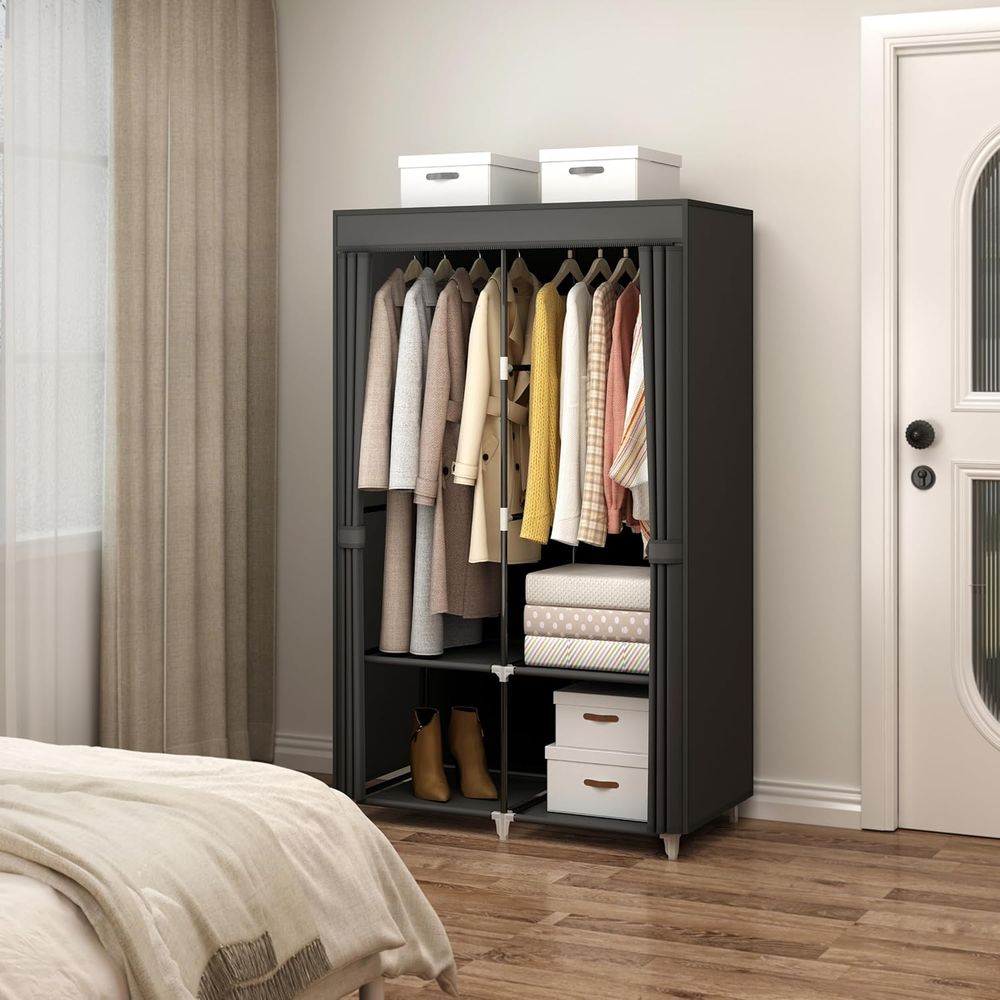 Armoire portable pour petite p - Wardrobe Closet Portable Fabric Cover avis et prix