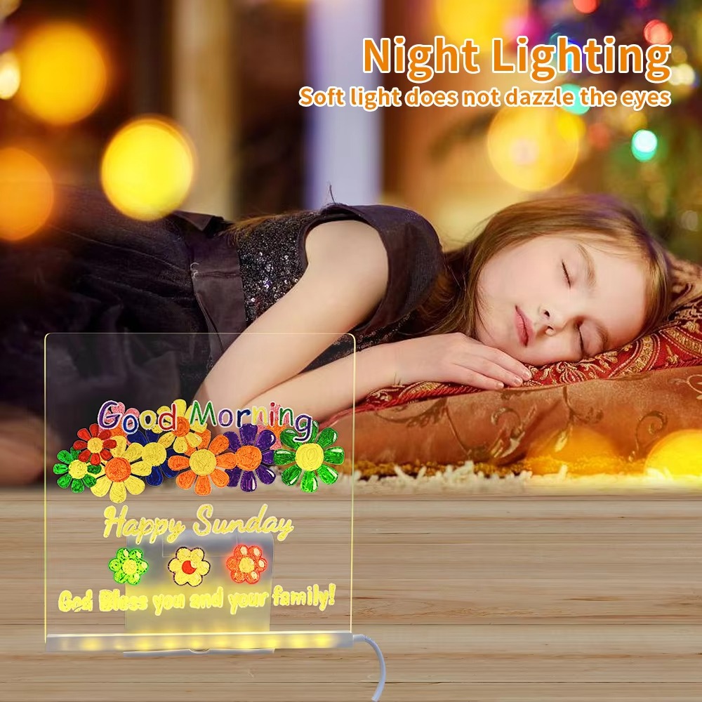 Tableau de notes LED en acryli - Floating Nightstand With Led Light avis et prix
