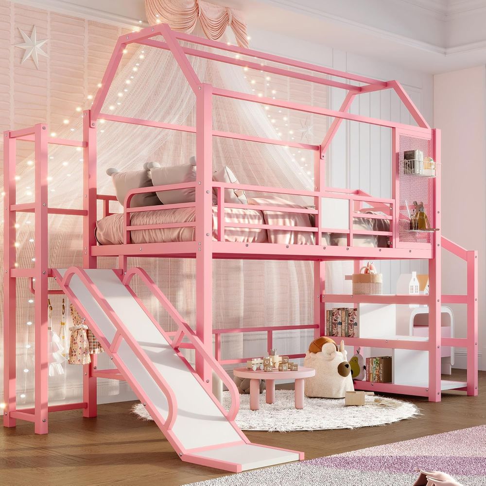 Lit superposé en métal pour de - Bunk Bed With Stairs And Slide avis et prix