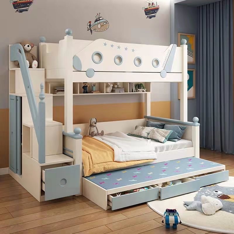 Lit superposé de Style princes - Bunk Bed With Stairs And Slide avis et prix