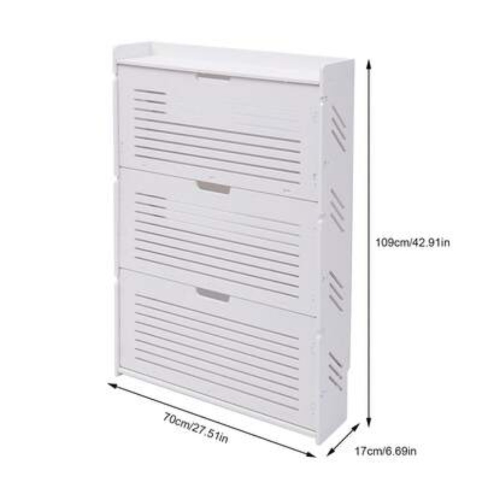 Meuble de rangement à chaussur - Shoe Rack Cabinet Narrow Entryway avis et prix
