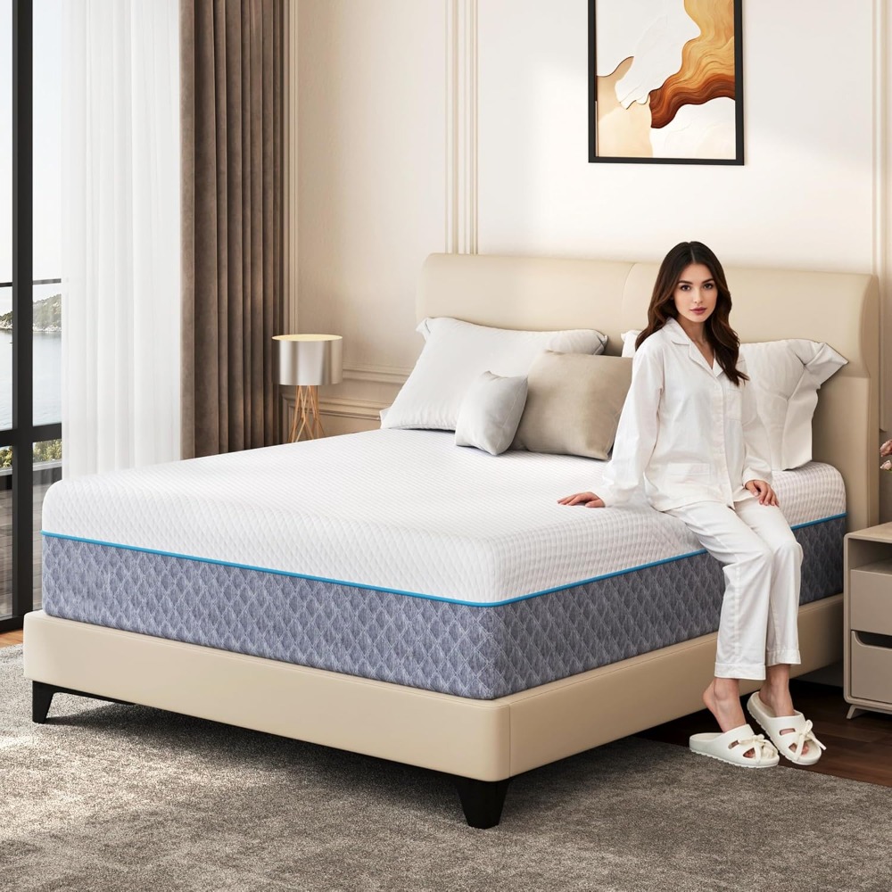Matelas Queen de 14 pouces en  - Memory Foam Mattress In A Box Queen avis et prix