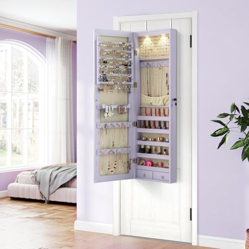 Armoire à bijoux murale ou à p - Full Length Mirror Jewelry Armoire avis et prix