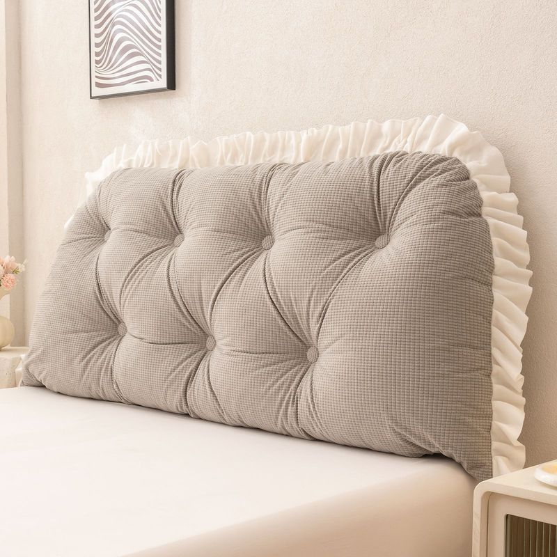 Coussin de tête de lit à volan - Headboard Cushion Backrest Tatami avis et prix