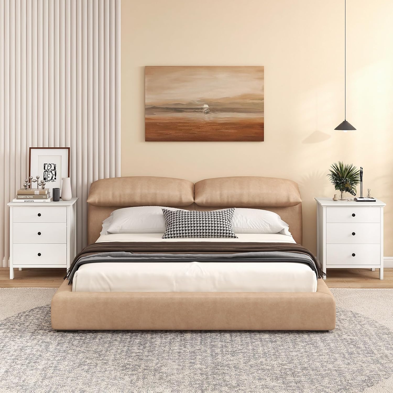 Table de chevet avec 3 tiroirs - Solid Wood Nightstand 2 Drawers avis et prix