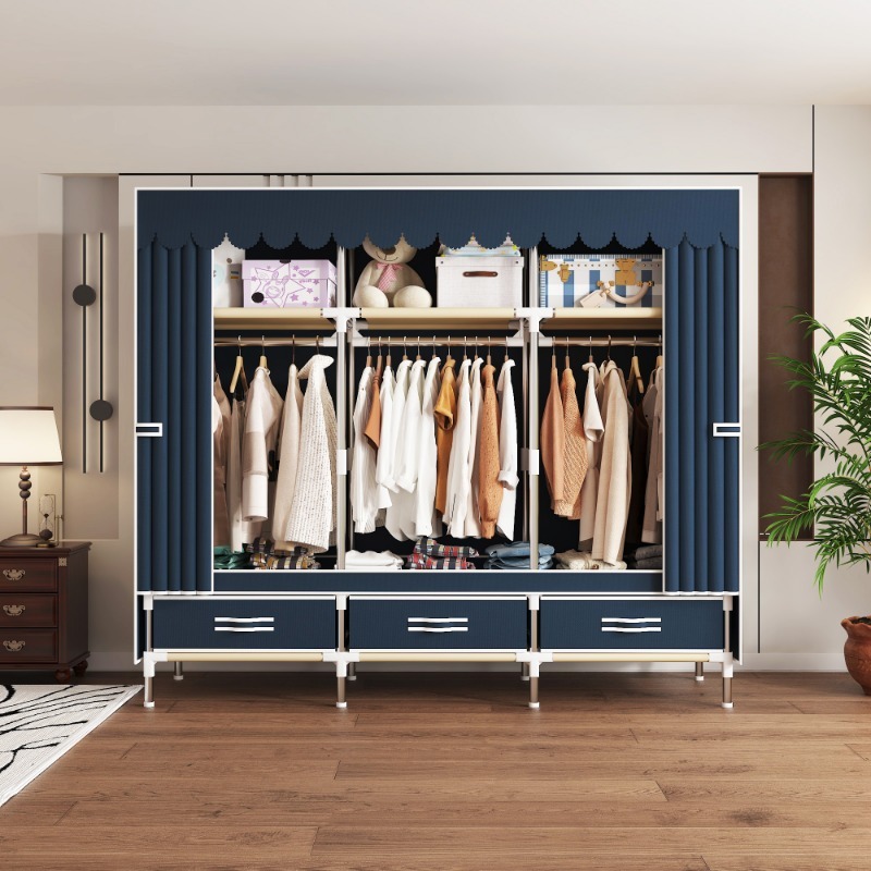Placard en tissu de 65 pouces  - Wardrobe Closet Portable Fabric Cover avis et prix