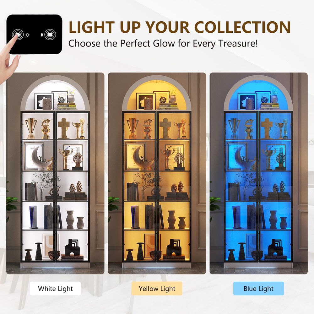 Vitrine avec portes et étagère - Storage avis et prix