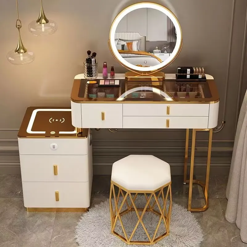 Meuble de chambre moderne : Co - Dressing Table Vanity With Lighted Mirror avis et prix
