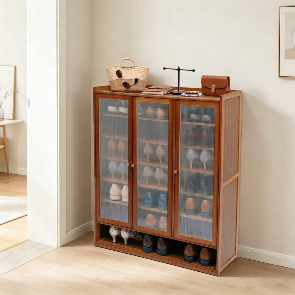 Meuble à chaussures 8 niveaux, - Shoe Rack Cabinet Narrow Entryway avis et prix