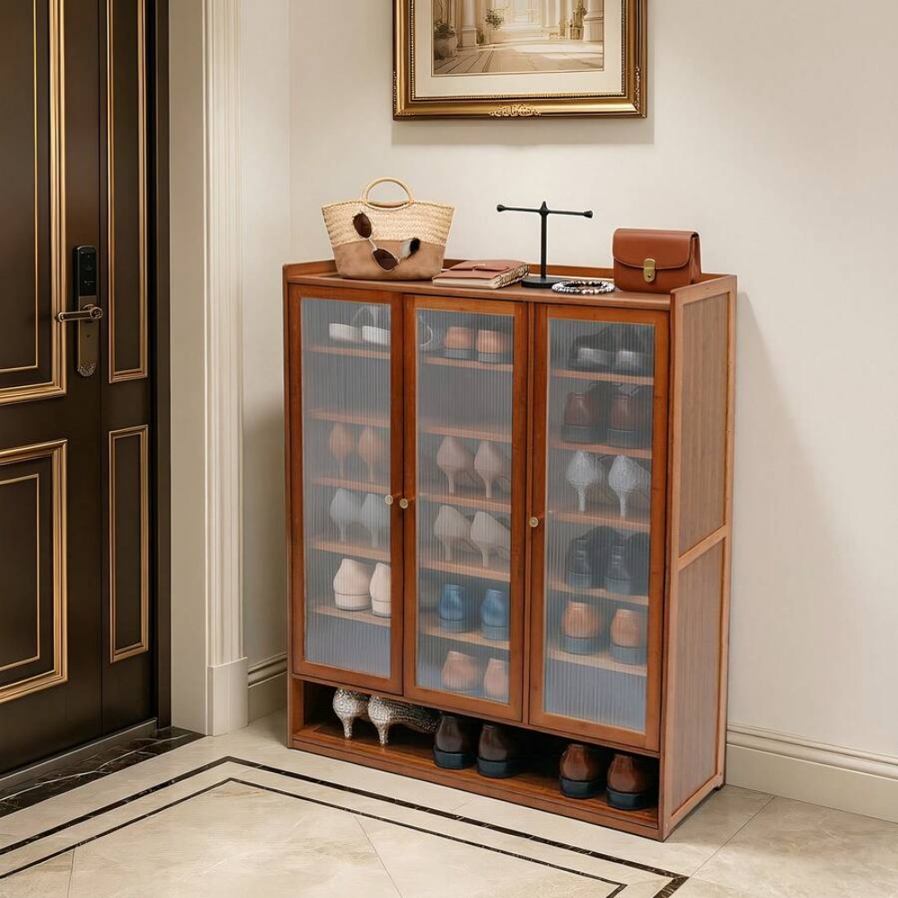 Meuble à chaussures 8 niveaux, - Shoe Rack Cabinet Narrow Entryway avis et prix