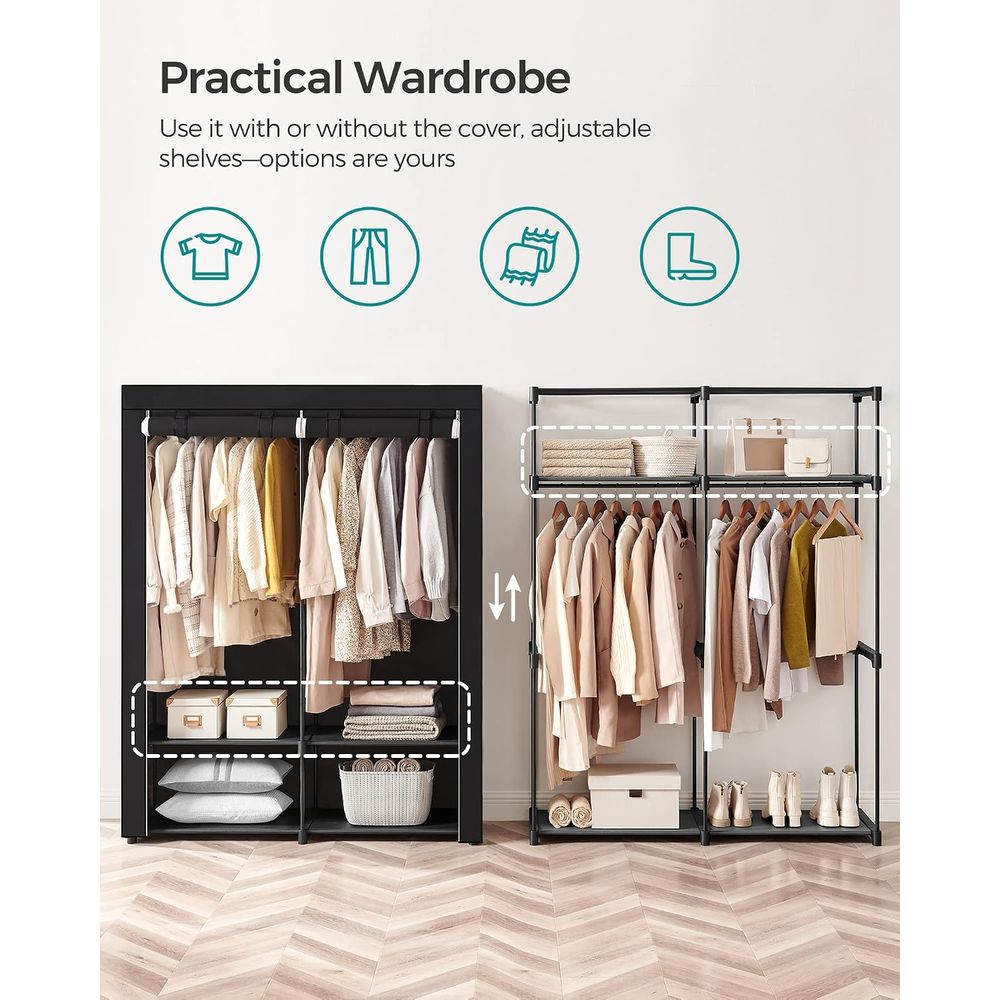 Armoire de rangement, penderie - Wardrobe Closet Portable Fabric Cover avis et prix