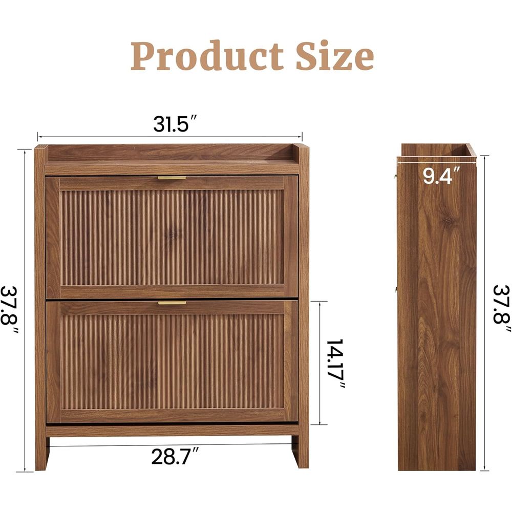 Meuble à chaussures étroit en  - Shoe Rack Cabinet Narrow Entryway avis et prix