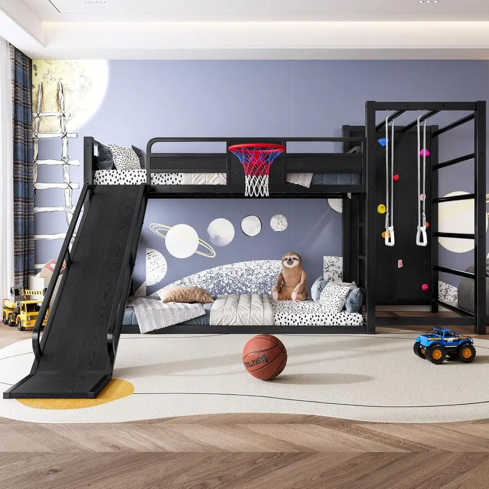 Lit superposé en métal avec pa - Bunk Bed With Stairs And Slide avis et prix