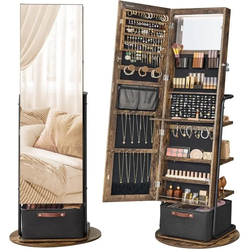 l 360 °   Armoire à bijoux piv - Full Length Mirror Jewelry Armoire avis et prix